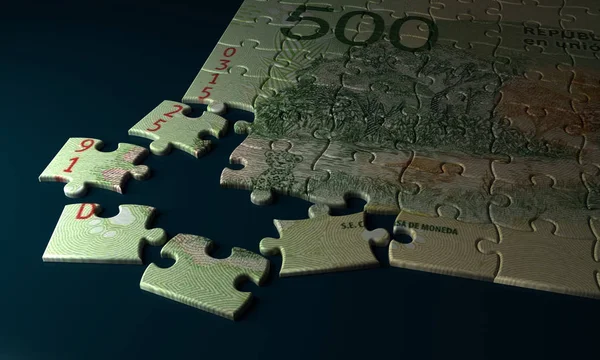 Argentina Pesos Puzzle — Fotografia de Stock