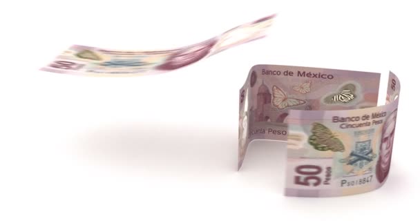 Imóveis com pesos mexicanos — Vídeo de Stock