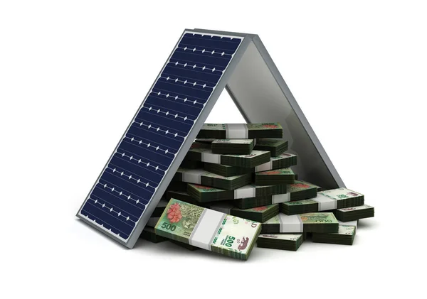 Solarenergie sparen — Stockfoto