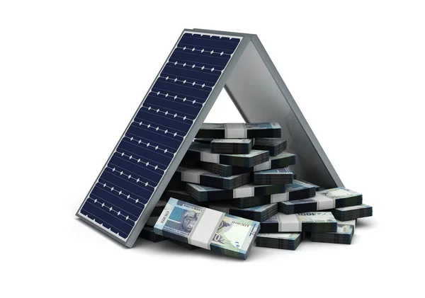 Economia de energia solar — Fotografia de Stock