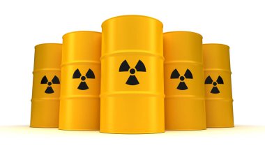 Sarı radyoaktif atık varil