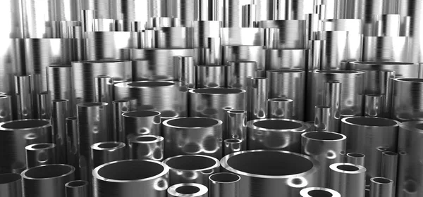 Tubos de metal industrial — Fotografia de Stock