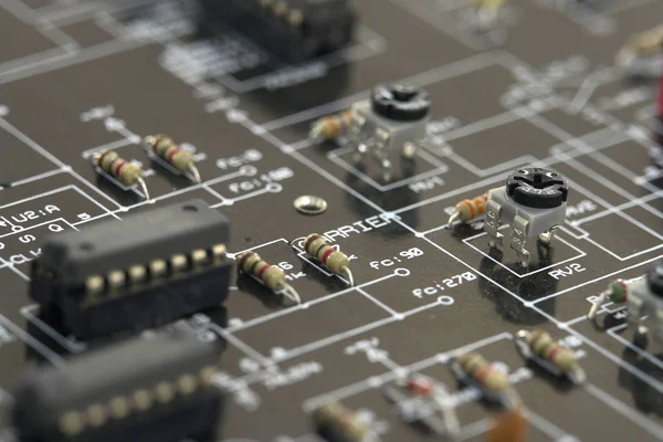 Detalles del circuito electrónico — Foto de Stock