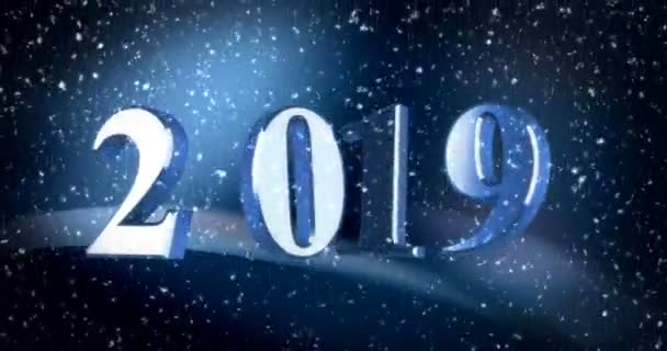 Año Nuevo 2019 Sin Costuras — Vídeo de stock