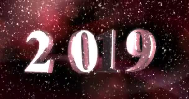 Año Nuevo 2019 Sin Costuras — Vídeo de stock