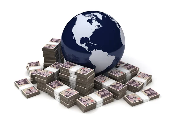 Global Business With Japanese Yen — Stock Photo, Image