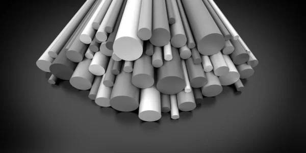 Plastic Rods Dark Background — Stock Photo, Image