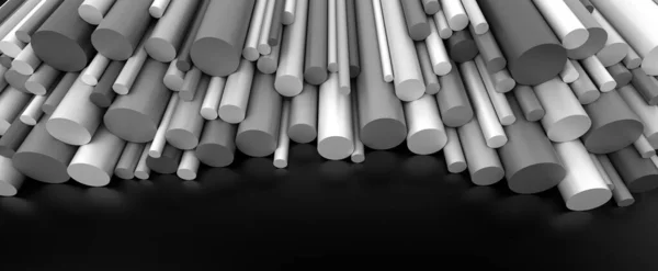 Plastic Rods Dark Background — Stock Photo, Image