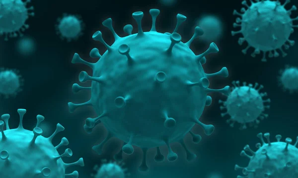 コロナウイルス Covid 19微生物学とウイルス学の概念 — ストック写真