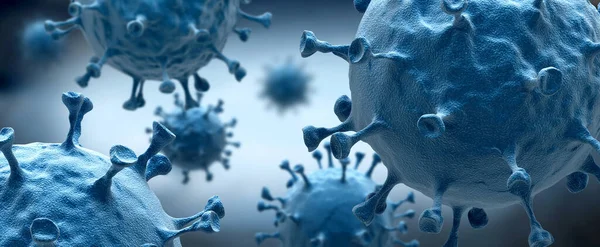 コロナウイルス Covid 19微生物学とウイルス学の概念 — ストック写真
