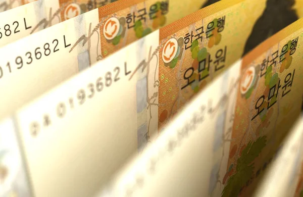 Arreglado Corea Del Sur Ganó Imágenes Primer Plano — Foto de Stock