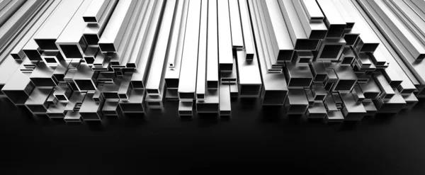 Metal Profile Dark Background — Stock Photo, Image