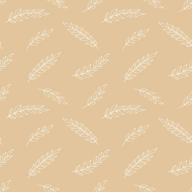 Yapraklı kusursuz vektör deseni