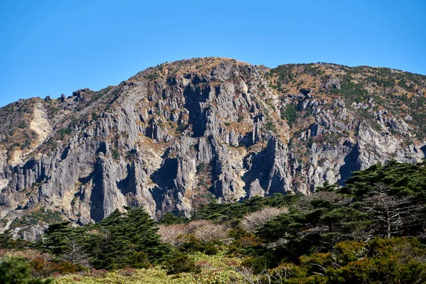 Bu şekilde hallasan dağ, Jeju Adası, Güney Kore.                               