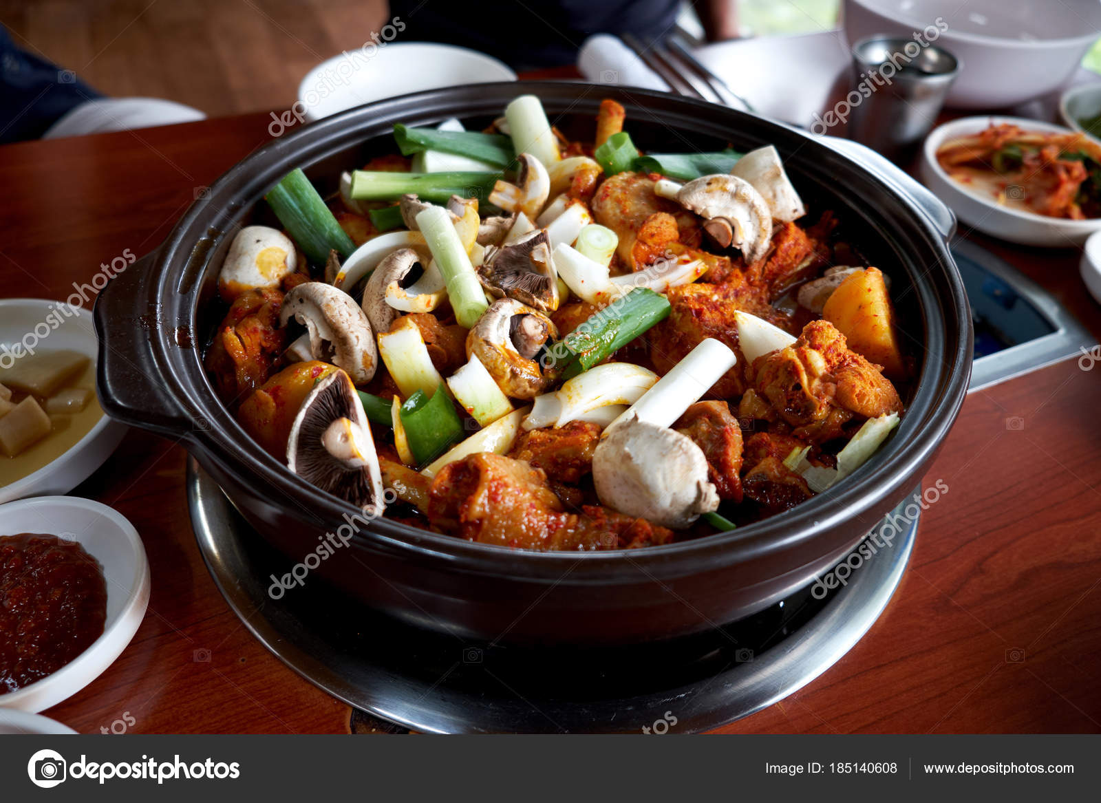Chicken Stew Korean Food — Stock Photo © photo_jeong #185140608