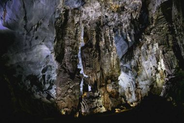 amazing inside view of cave in Phong Nha Ke Bang National Park, Vietnam clipart
