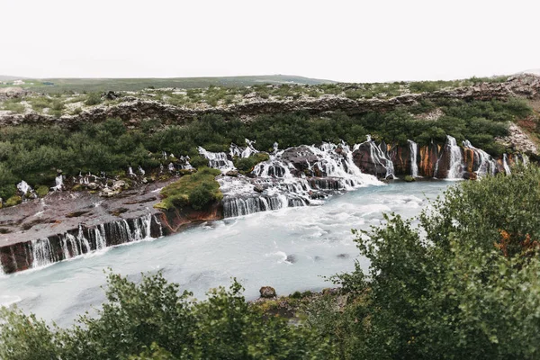 Hraunfossar — 图库照片