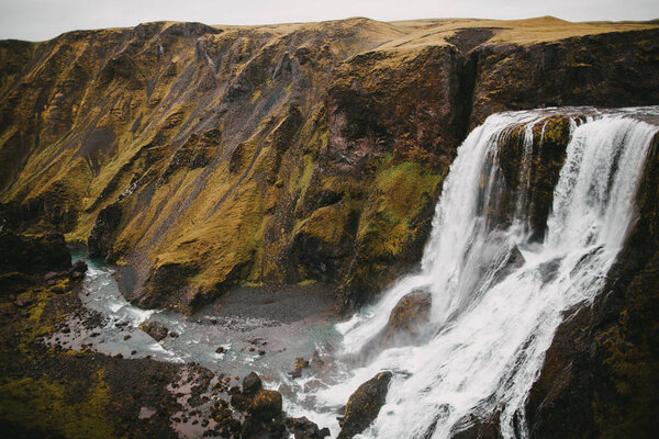 Fagrifoss waterfall