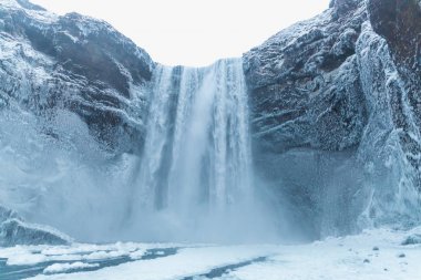 Skgafoss waterfall clipart