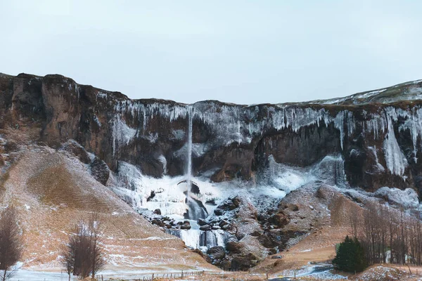 Donmuş şelale — Stok fotoğraf