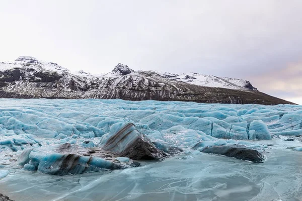 Svinafellsjokull gleccser — Stock Fotó