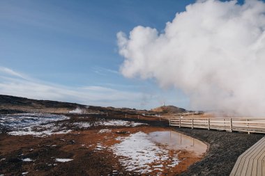 geothermal hot springs clipart