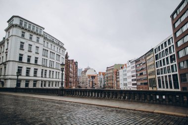 Almanya hamburg şehrinin güzel mimari ile kentsel sahne