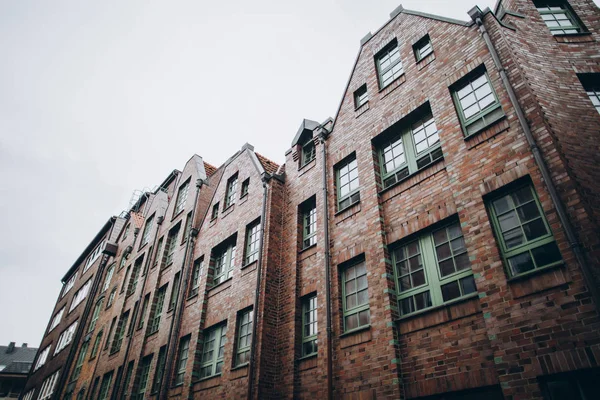 Low Angle View Historical Buildings Clear Sky Hamburg City Germany — Stock Photo, Image