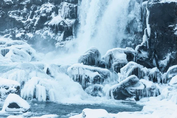 Frozen river — Stock Photo