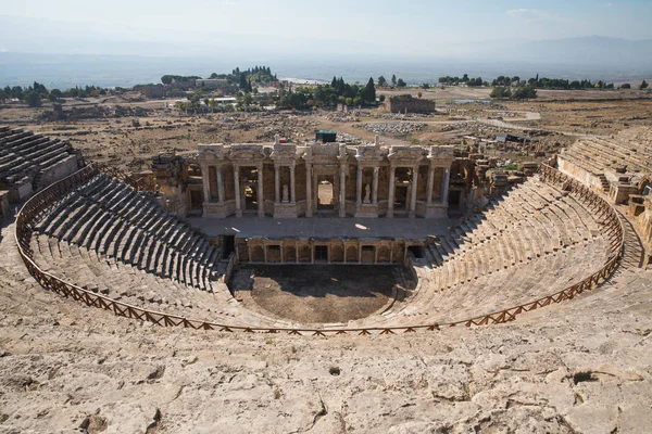 Amphitheater in hierapolis — Stock Photo