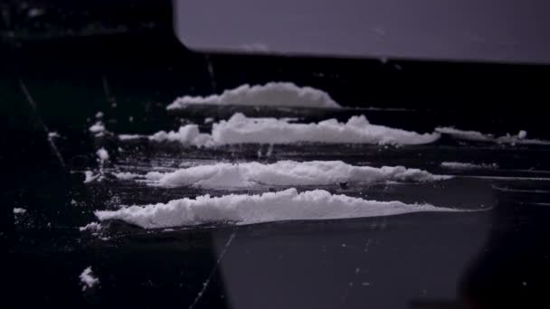 コカインの切断線追跡 — ストック動画