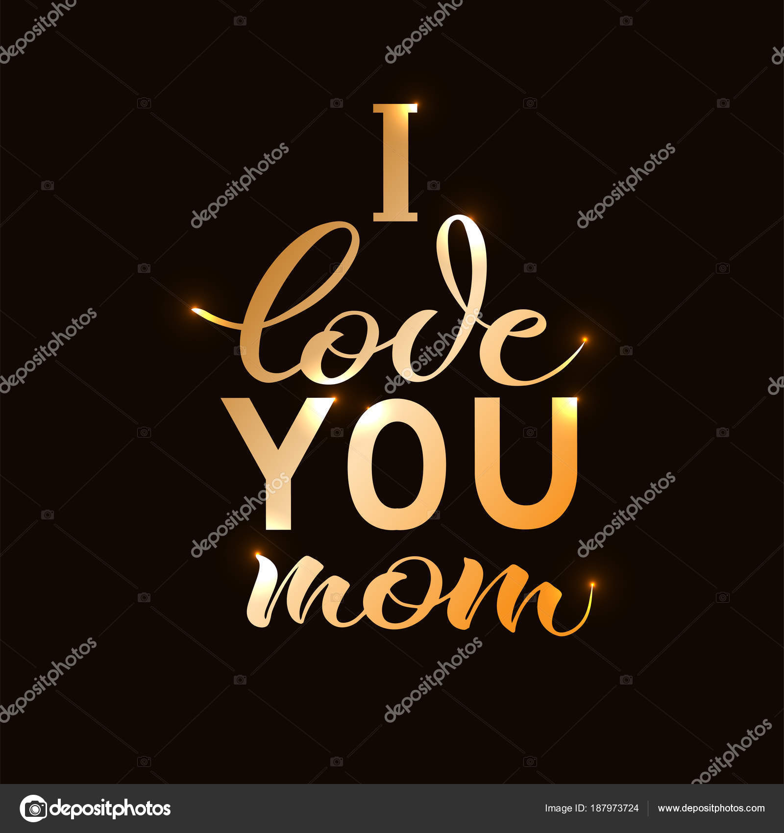 I Love You Mom Vector Image By C Jul Tarasova Vector Stock