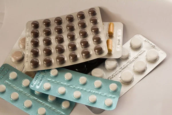 Comprimidos Comprimidos Medicinais — Fotografia de Stock