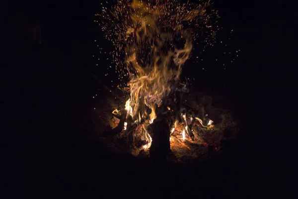 Fuego Picnic Hecho Por —  Fotos de Stock