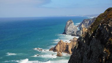 Cabo da Roca anakara Avrupa'nın en batı noktasını işaretler vahşi ve engebeli bir burun olduğunu., 