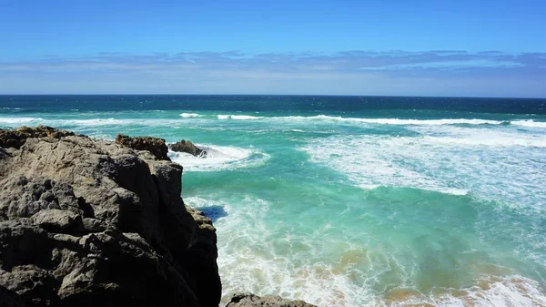 Costa Selvaggia Dell Oceano Atlantico Cascais Portogallo — Foto Stock