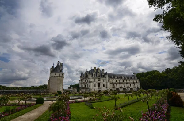 Castelo Chenonceau Região Loire França Snap Junho 2017 Vista Castelo — Fotografia de Stock