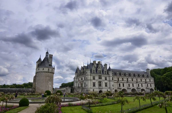 Castelo Chenonceau Região Loire França Snap Junho 2017 Vista Castelo — Fotografia de Stock