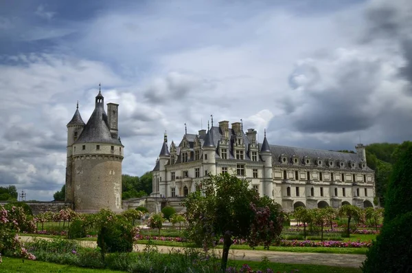 Castle Chenonceau Loire Region France Snap June 2017 View Castle — Stock Photo, Image