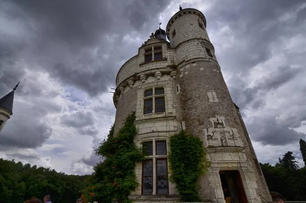 Castelo Chenonceau Região Loire França Snap Junho 2017 Vista Torre — Fotografia de Stock