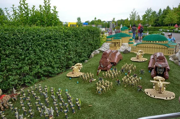 Германия Близ Иченхаузена Июня 2015 Лего Парк Леголанд Настройки Репродукции — стоковое фото