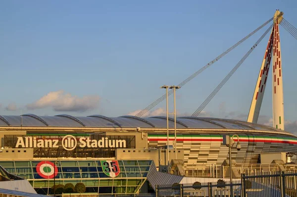 Turin Italie Piémont Mars 2018 18H15 Vers Coucher Soleil Stade — Photo