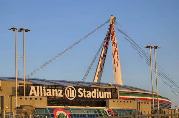 Turin Italie Piémont Mars 2018 18H15 Vers Coucher Soleil Stade — Photo