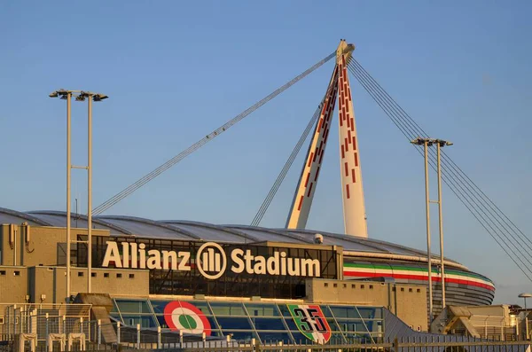 Turin Italie Piémont Mars 2018 18H15 Vers Coucher Soleil Stade — Photo