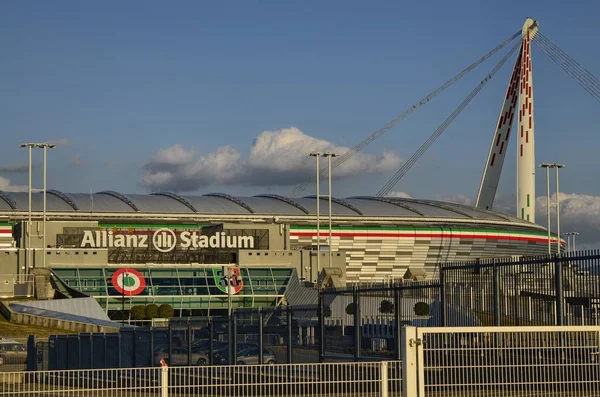 Turin Italie Piémont Mars 2018 18H15 Vers Coucher Soleil Stade — Photo