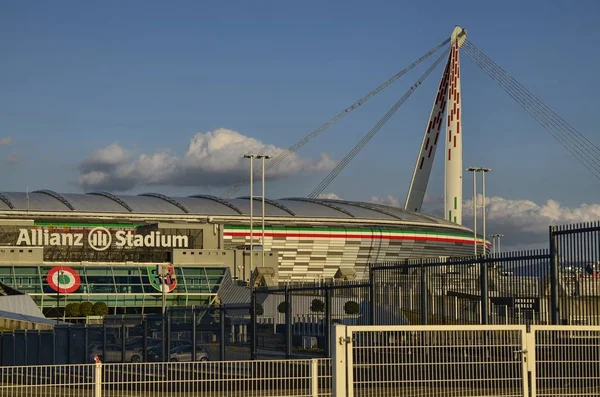 Turin Italie Piémont Mars 2018 18H15 Vers Coucher Soleil Stade — Photo