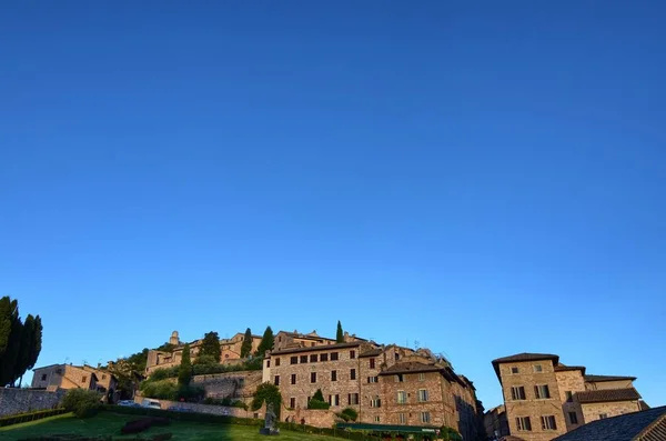 Medeltida Street Assisi Italien Augusti 2016 — Stockfoto