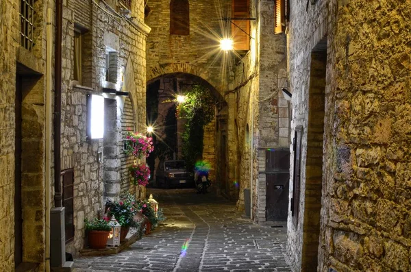 Medieval Street Asyż Włochy — Zdjęcie stockowe