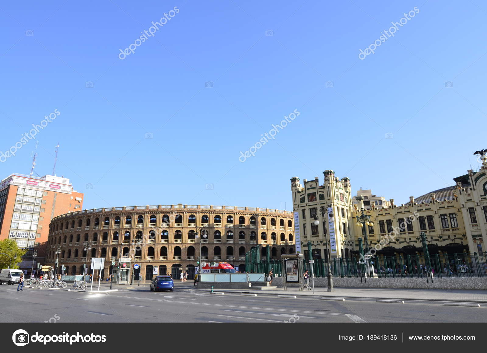 Valencia Spain August 2017 Plaza Toros Valencia One Main
