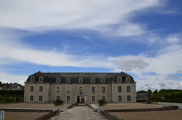 Villandry Loiredalen Frankrike Juni 2017 Utsikt Slottet Siden Praktfulle Grønnsakshager – stockfoto